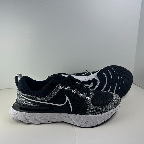 Nike React Infinity Run FK 2 Men's Shoes "Oreo" Black White CT2357-101 - Picture 1 of 12